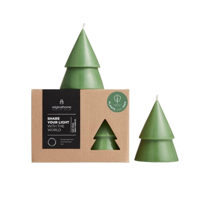 Kaarsenset Xmas Tree Matcha | set van 2
