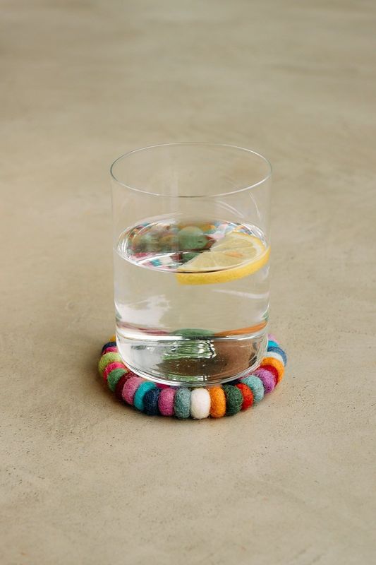 Onderzetter Vilt 10cm | Multicolor