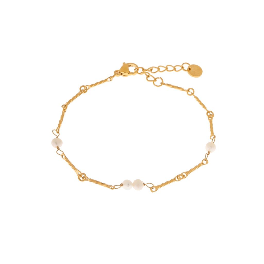 Pearl Pearl Pearl bracelet gold