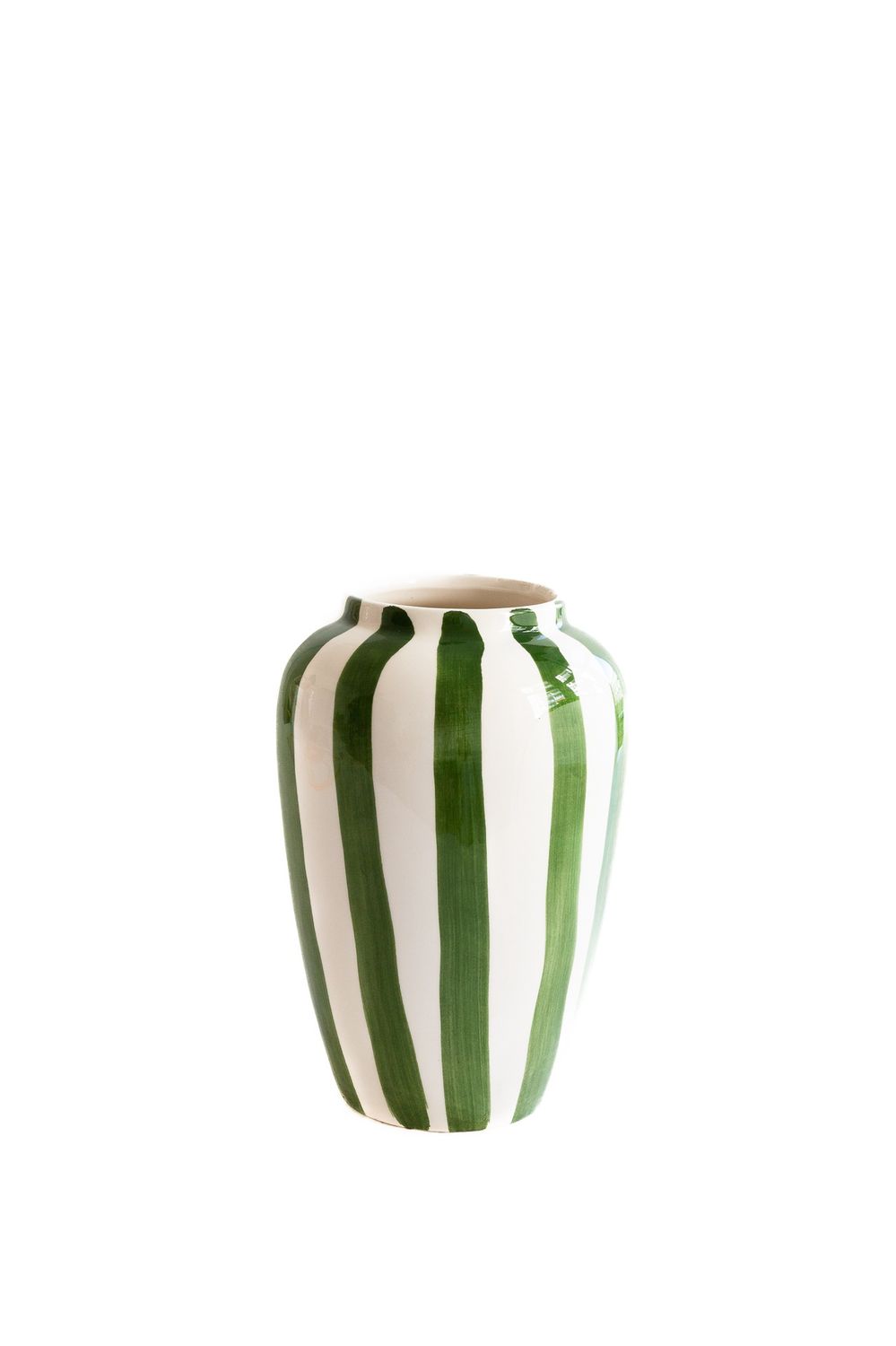 Vaas Funky Flower XL | Dark Green Stripes
