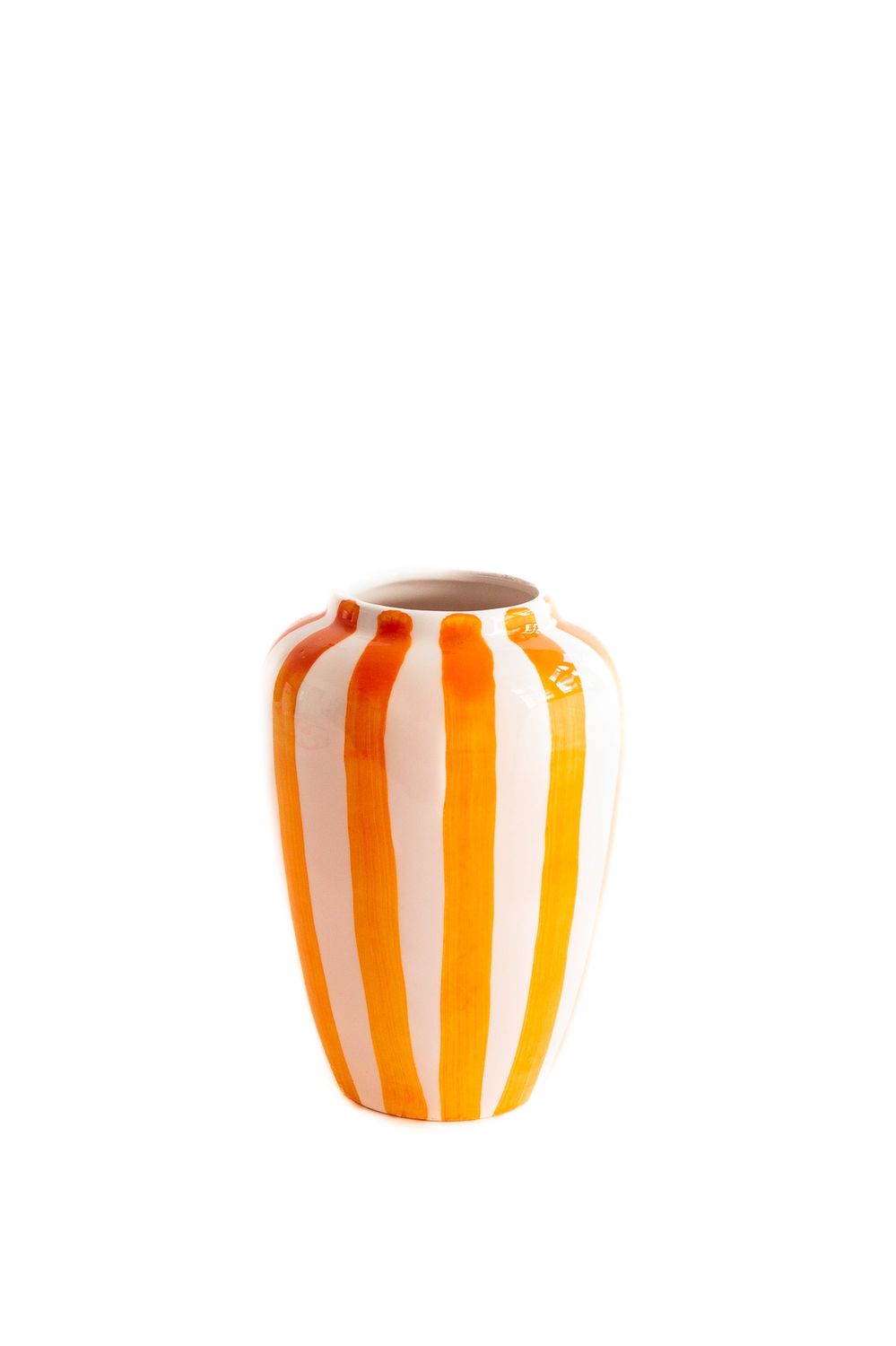 Vaas Funky Flower Large | Orange Stripes
