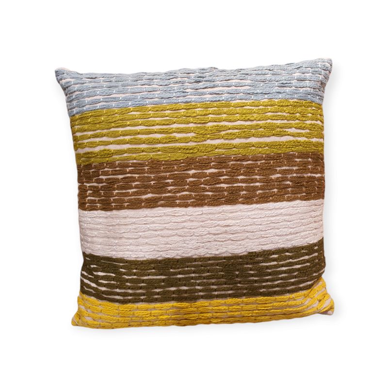 Kussen Striped Blue&amp;Green | 50x50cm