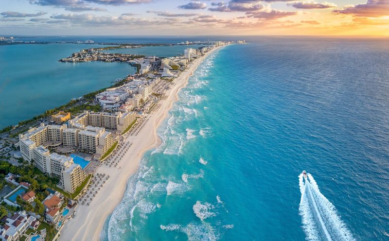 Côte de Cancun ensoleillée