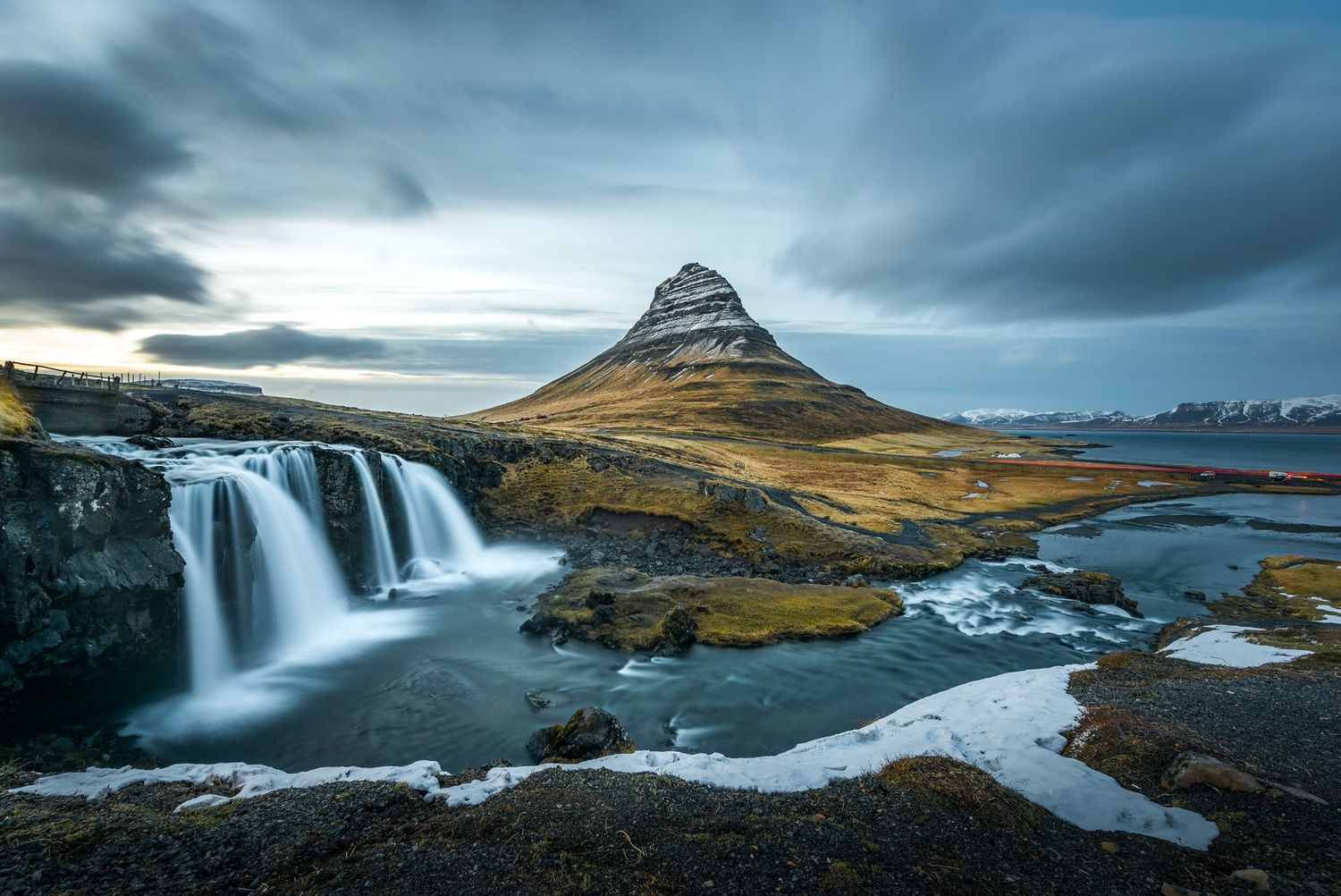 Paysage d'Islande en hiver