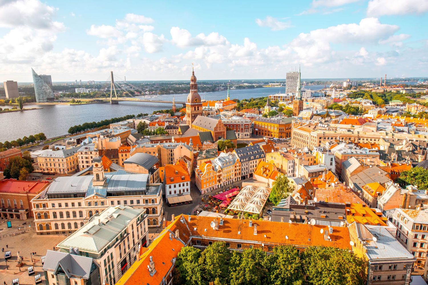 Vieille ville de Riga en Lettonie