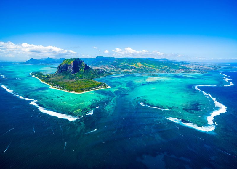 Ile Maurice vue du ciel
