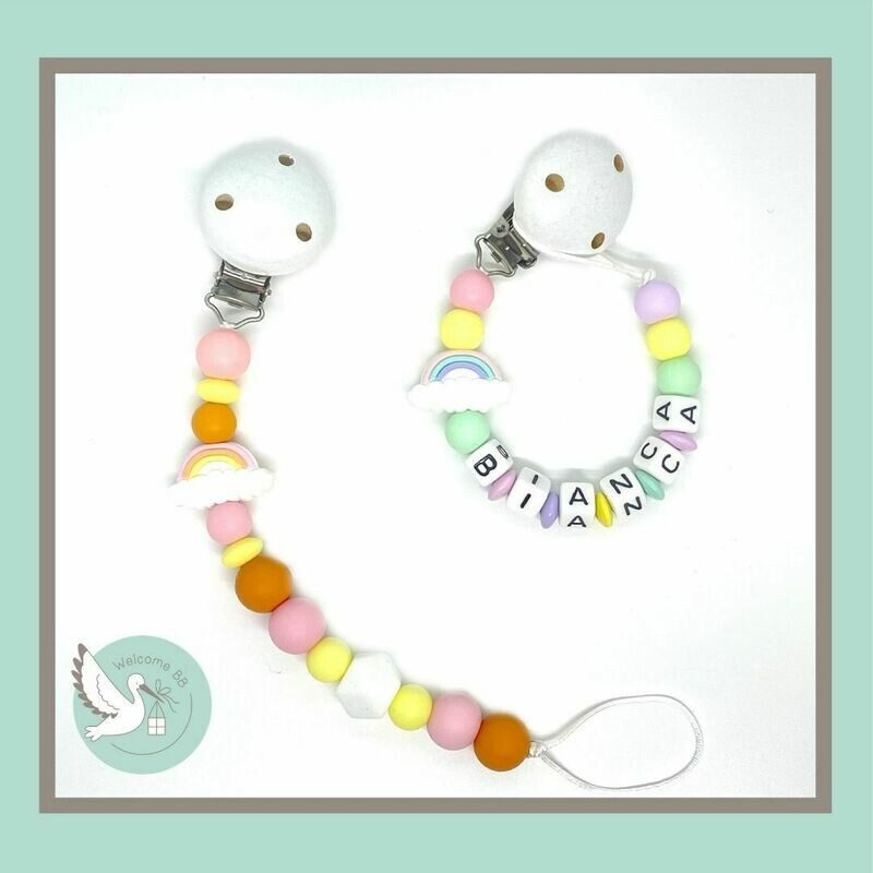Attache-lolette : Arc-en-ciel