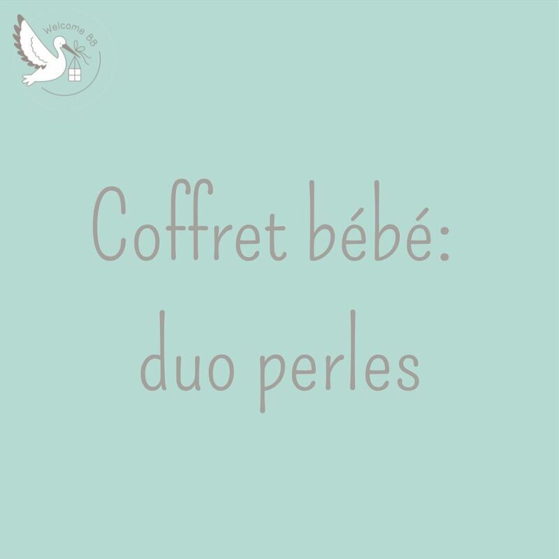 Showroom : Coffret duo perles