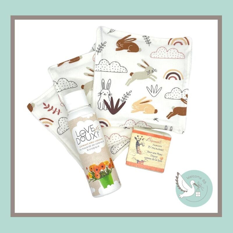 Set : lingettes + liniment / savon