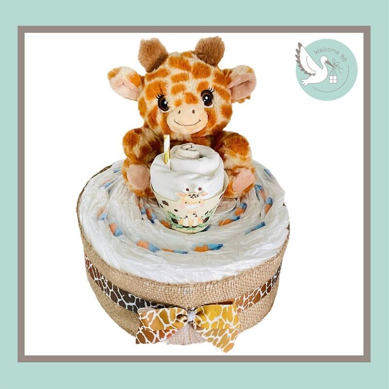 Gâteau de couches : Girafe