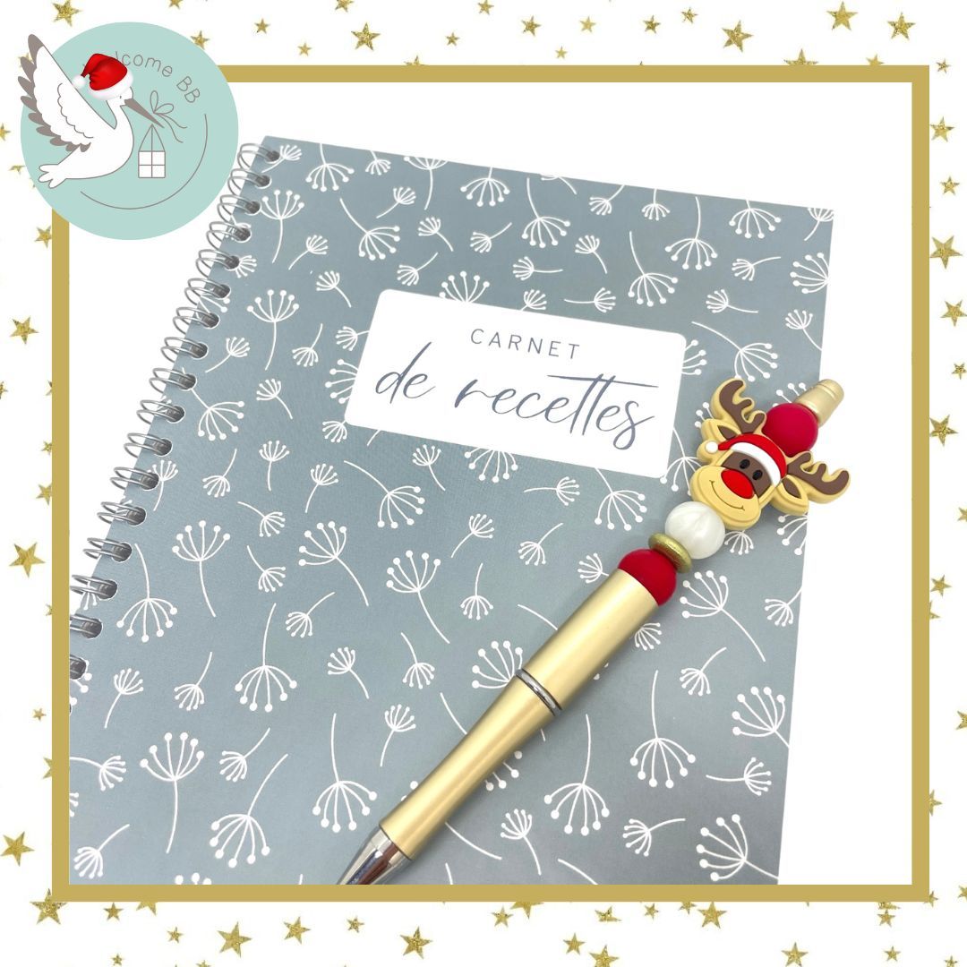 Carnet de recettes bleu