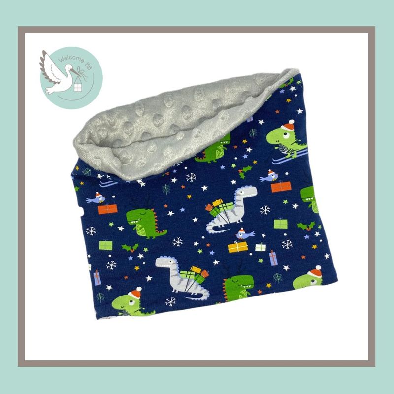 Tour de cou chaud: Dino à ski