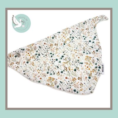 Bavoir: Champ fleuri