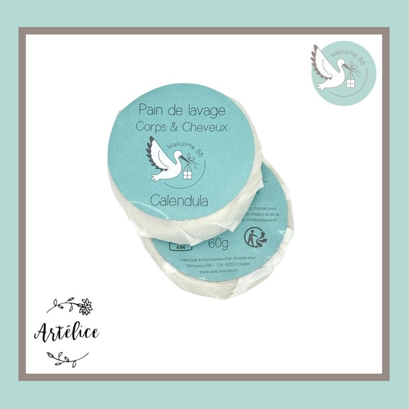 Pain de Savon : Corps et Cheveux (60gr)