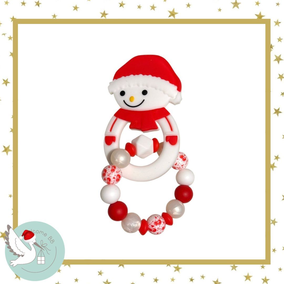 Anneau de dentition  : Bonhomme de neige