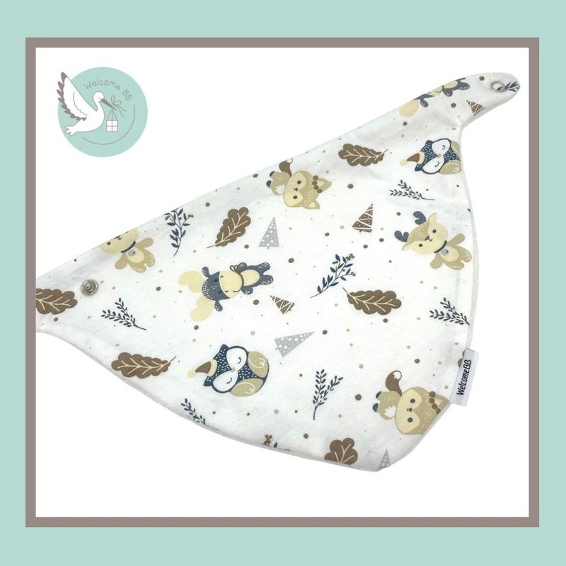 Bavoir: Animaux de la forêt