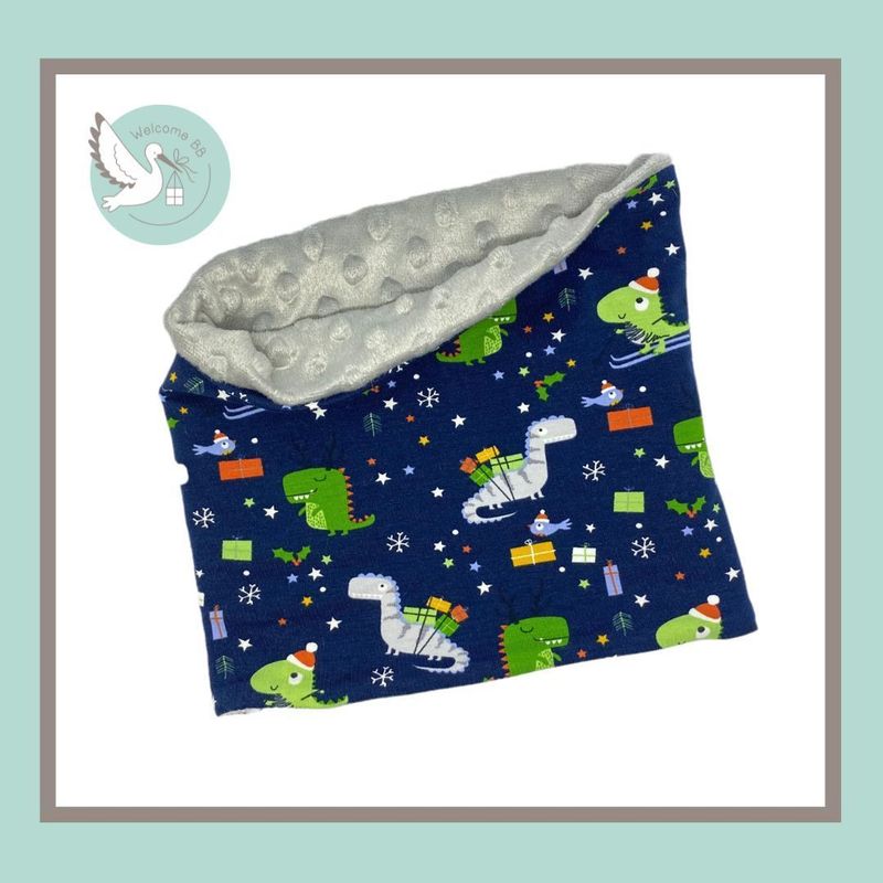 Tour de cou chaud: Dino à ski