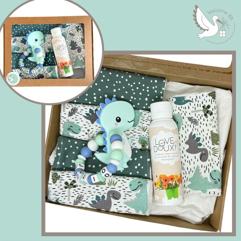 Coffret soin de bébé : Dino Coffret soin de bébé : Dino