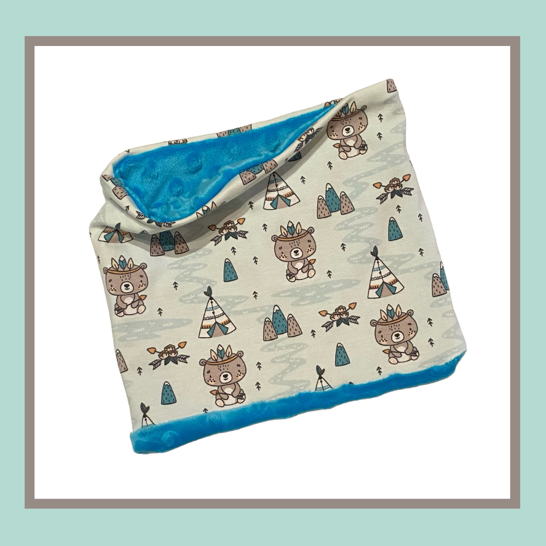 Tour de cou chaud: Ourson indien 3-6 ans