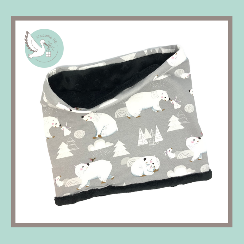 Tour de cou chaud: Ours polaire 3-6 ans