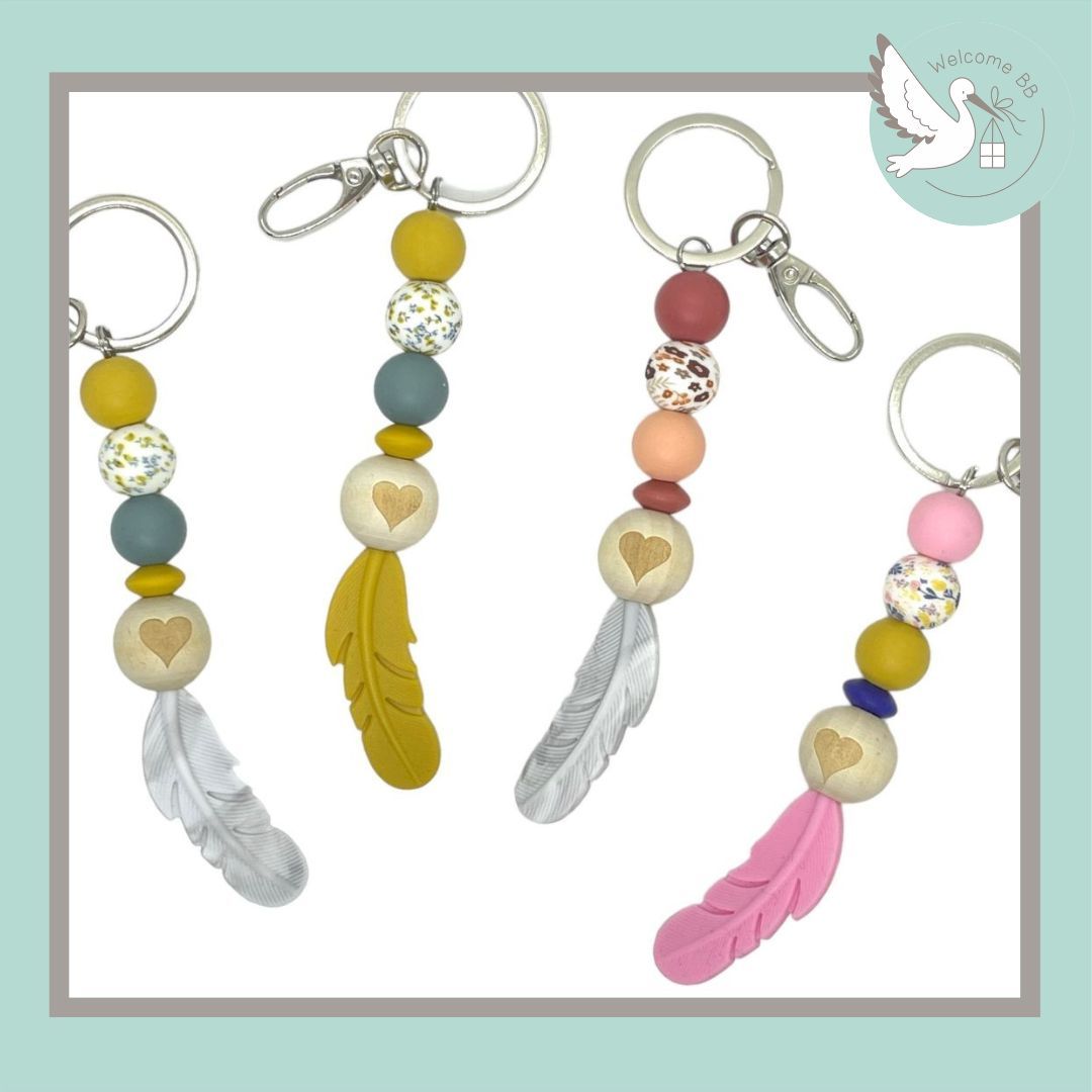Porte-clés: Bohème fleurie Porte-clés: Bohème fleurie