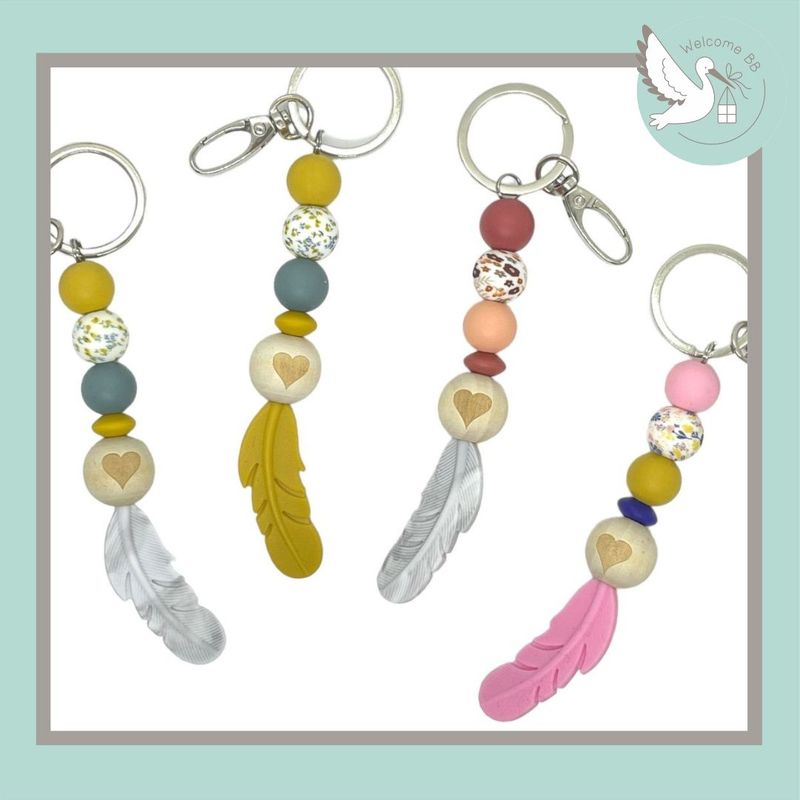Porte-clés: Bohème fleurie Porte-clés: Bohème fleurie
