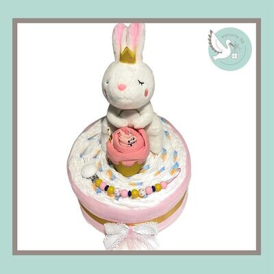 GĂąteau de couches - PRINCESSE LAPIN GĂąteau de couches - PRINCESSE LAPIN