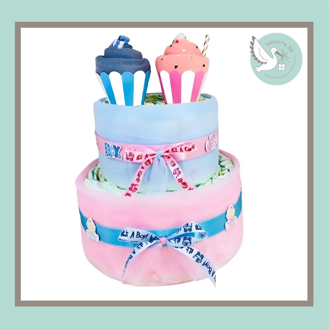 Gâteau de couches - JUMEAUX Gâteau de couches - JUMEAUX