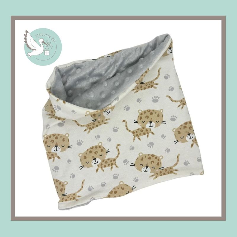 Tour de cou chaud: Léopard 3-6 ans