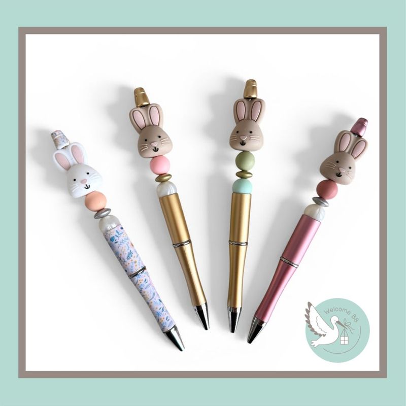 Stylo perles - LAPIN