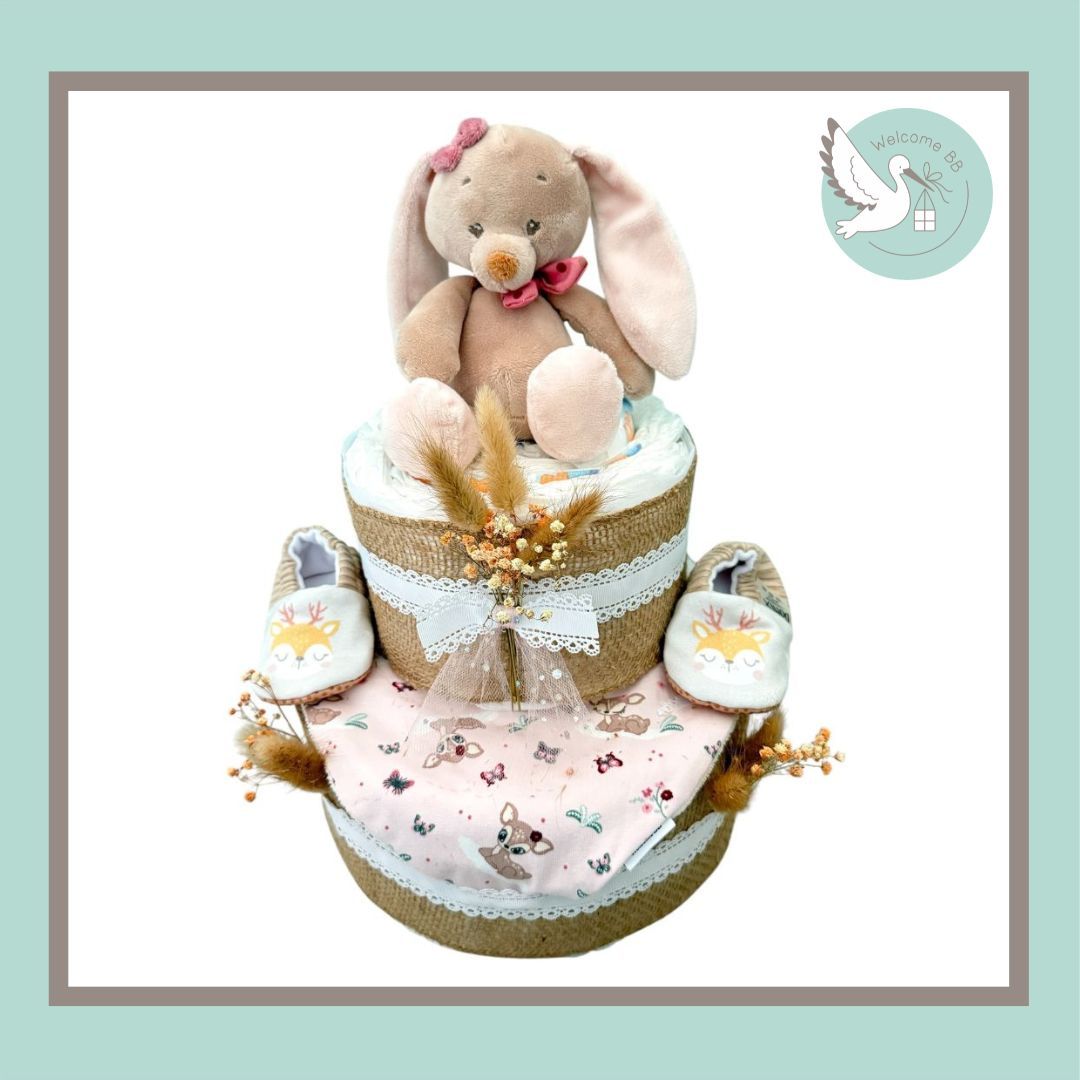 Gâteau de couches - LAPIN