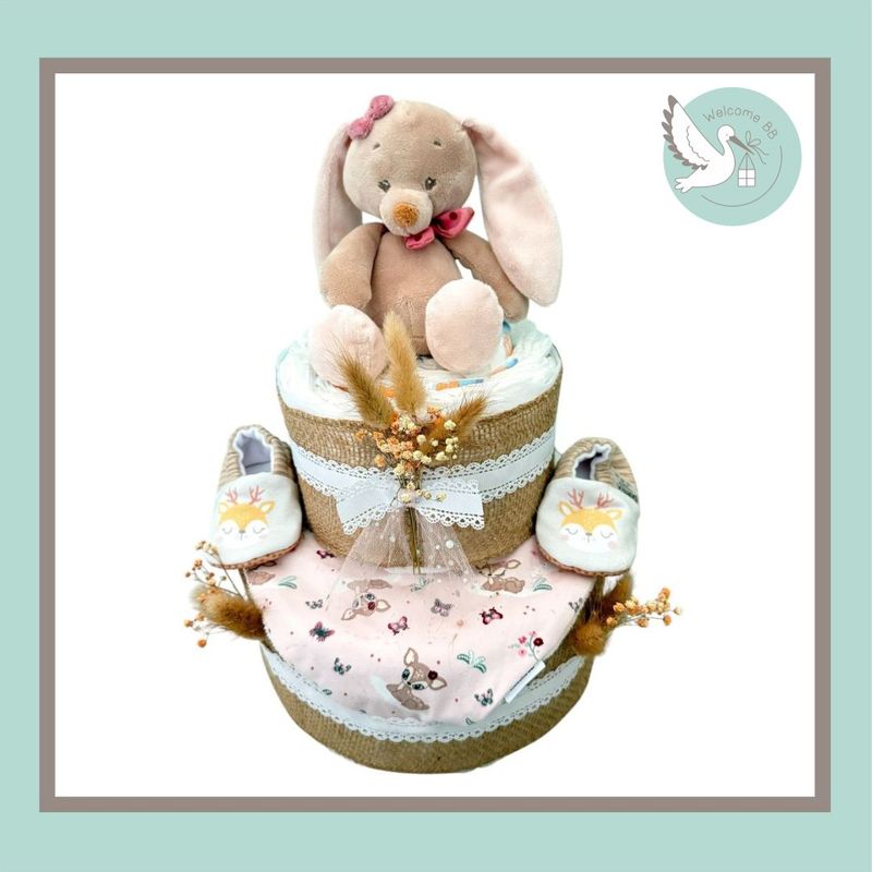 Gâteau de couches - LAPIN