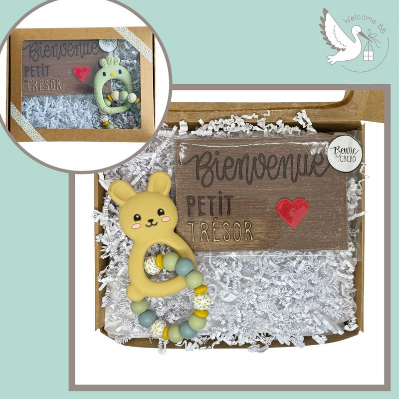 Coffret naissance gourmand - Pâques - LAPIN ou POULE