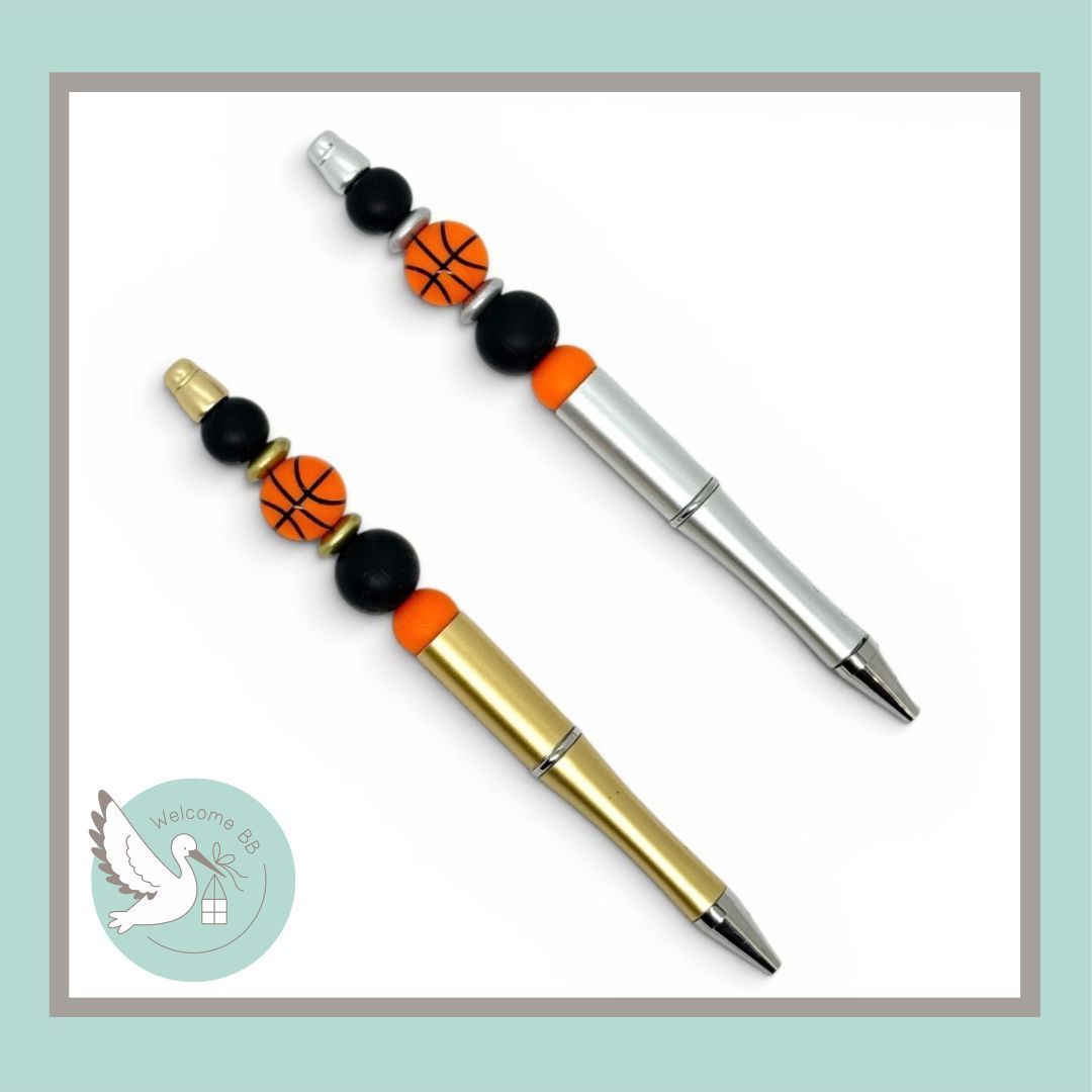 Stylo perles : prof de sport - BASKET Stylo perles : prof de sport - BASKET