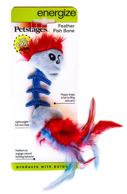 Petstages - Feather Fish Bone