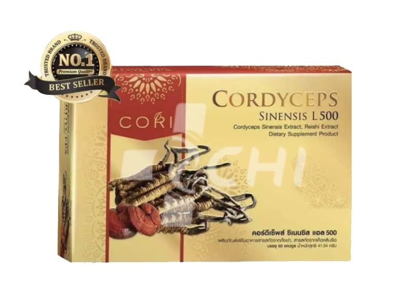 Экстракт Тибетского Кордицепса + Рейши (Cordyceps Sinensis L500 / 60 капсул х 500 мг)