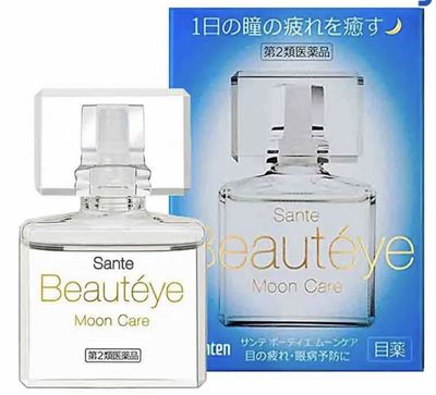 Ночные капли восстанавливающие и снимающие усталость Santen Beauteye Moon Care, 12ml. Срок до 05.2025 г.