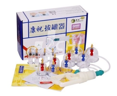 Медицинские вакуумные банки (Kangzhu Cupping Kit) 12 шт.