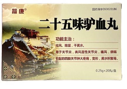 Тибетские пилюли для суставов Эршиувэй Люйсюе Вань (Ershiwuwei Lvxue wan)