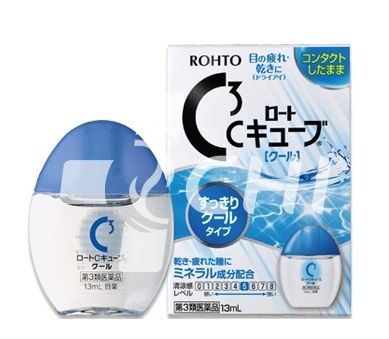 Увлажняющие глазные капли искусственная слеза - Rohto C3 Cool / Rohto