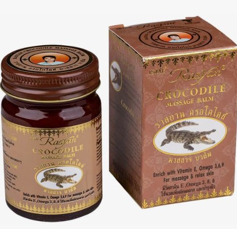 Тайский бальзам с крокодиловым жиром Rasyan 50 гр / Rasyan Crocodile massage balm 50 gr