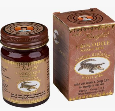 Тайский бальзам с крокодиловым жиром Rasyan 50 гр / Rasyan Crocodile massage balm 50 gr