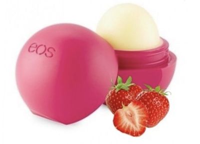 Увлажняющий и питательный бальзам для губ EOS с ароматом и вкусом клубники, 7 грамм