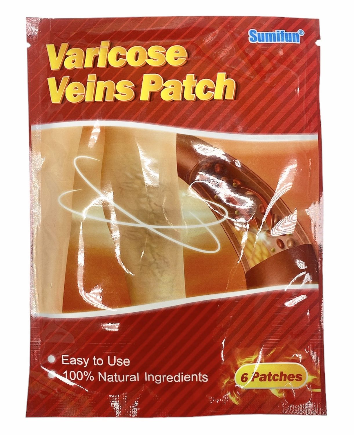 Пластырь от варикоза Varicose veins patch Май Гуань Янь (Maiguanyan Tie) от  варикоза / 6 шт./РАСПРОДАЖА/ Срок до 01.2025 г.