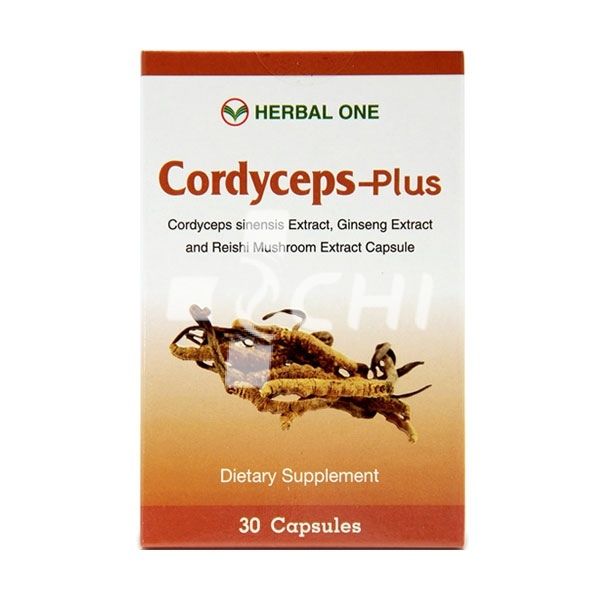 Тайские капсулы Кордицепс-плюс (Cordyceps-plus) с Женьшенем и Линчжи, производитель Herbal one/Таиланд/ ПОД ЗАКАЗ!