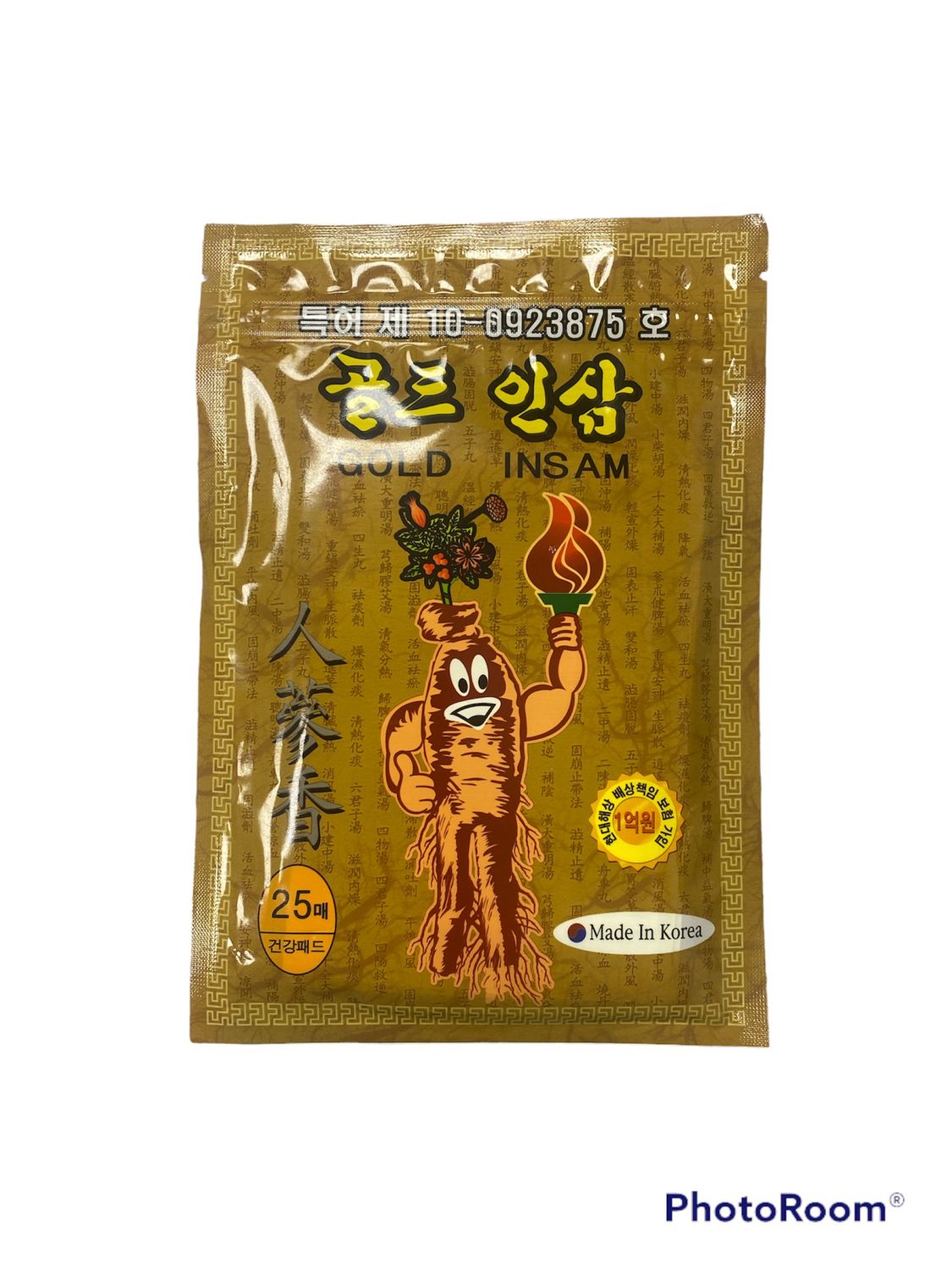 Пластырь согревающий GOLD INSAM с красным женьшенем, уп. 25 шт.