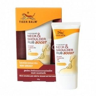 Обезболивающий, согревающий крем-бальзам для шеи и плеч &quot;Tiger Balm Neck and Shoulder Rub Boost&quot; / 50 г
