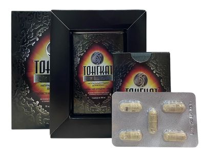 ТОНГКАТ али платинум - натуральное средство для повышения потенции / 10 капсул по 382 мг