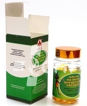Капсулы "Масло из икры древесной лягушки" для чистки сосудов