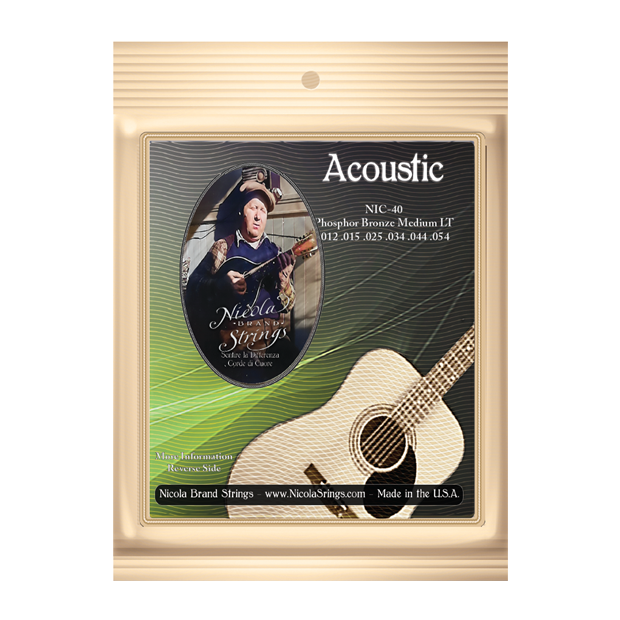 Acoustic - NIC40 - Medium Lights - Phosphor Bronze - Single pack